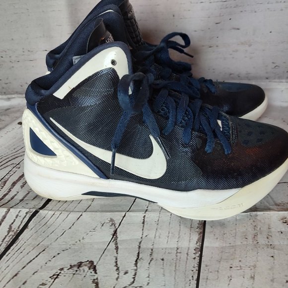Nike Hyperdunk Zoom High Top Athletic Shoe Royal Blue Size 8 Gently Worn - Picture 1 of 10